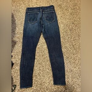 MOTHER Women's Dark Blue Skinny Jeans